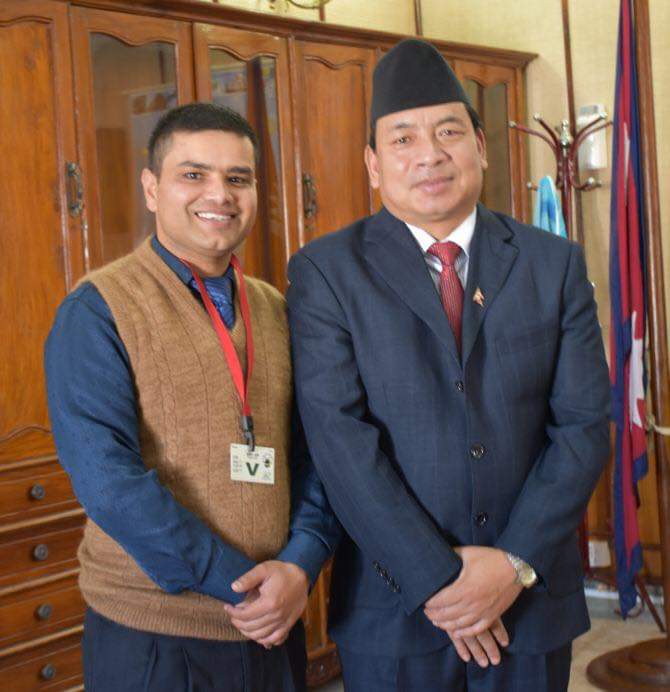 NCA President with the Rt. Hon. Vice President of Federal Democratic Republic of Nepal